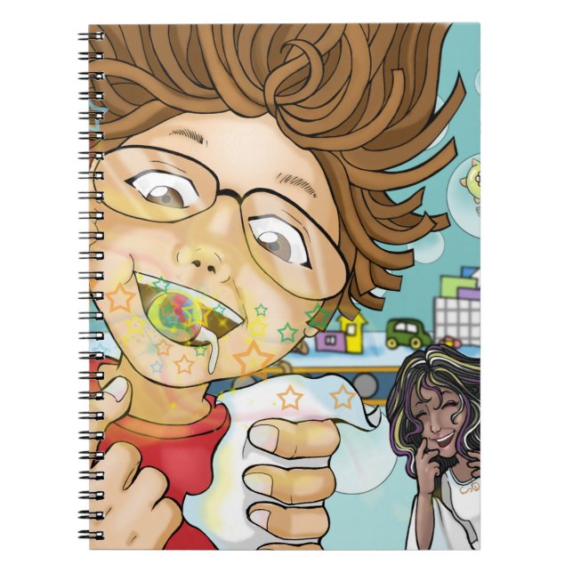 Carnet Bonbons pour garçons, (noir) fée des dents, jouets (Devant)