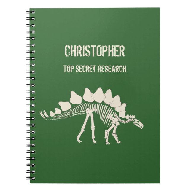 Carnet Bones de Stegosaurus Dinosaur creuser (Devant)