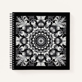 Carnet Bonheur en noir et blanc