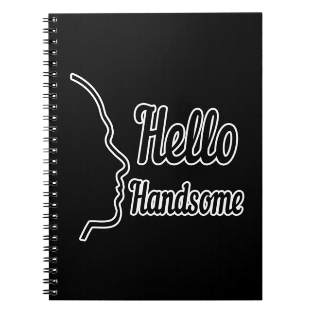 Carnet Bonjour Belle Typographie De Profil Visage De Prof (Devant)