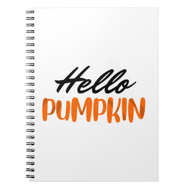 Carnet Bonjour Citrouille automne saison automne automne (Devant)