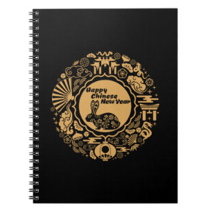 Carnet Bonne année chinoise du lapin