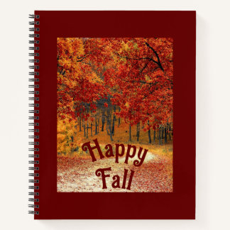 Carnet Bonne Automne Route Automne