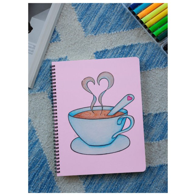 Carnet Bonnes idées Commencez par le café ! Personnalisab (Good Ideas Start with Coffee!)