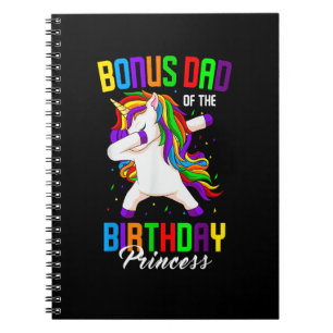 Carnet Bonus Papa de l'Anniversaire Princesse Unicorn Dab