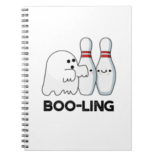 Carnet Boo-ling Funny Halloween Bowling Ghost Pun