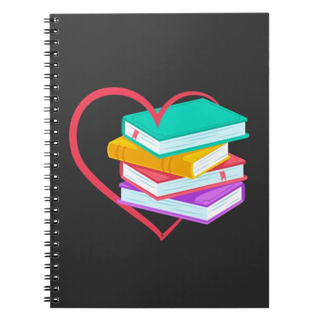 Carnet Book Love Bookworm Reader Cute Reading (Devant)