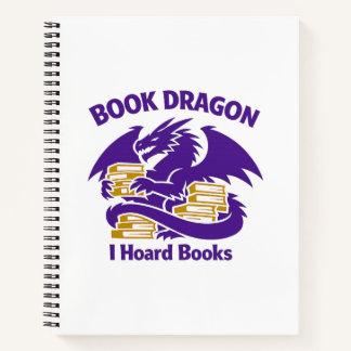 Carnet Book Lover Notebook | Book Dragon I Hoard Books Jo