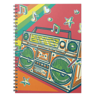 Carnet Boom Box Funky Conception colorée