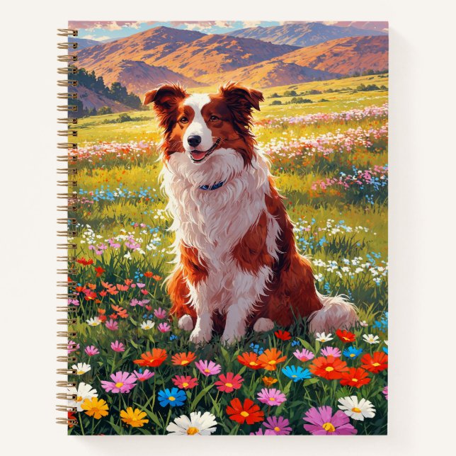 Carnet Border Collie Shepherd Chien (Devant)