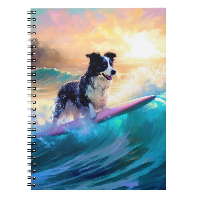 Carnet Bordure Collie Beach Plage Plage Plage de surf Pei (Devant)