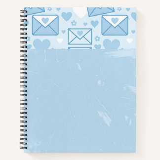Carnet Bordure de lettres d'amour