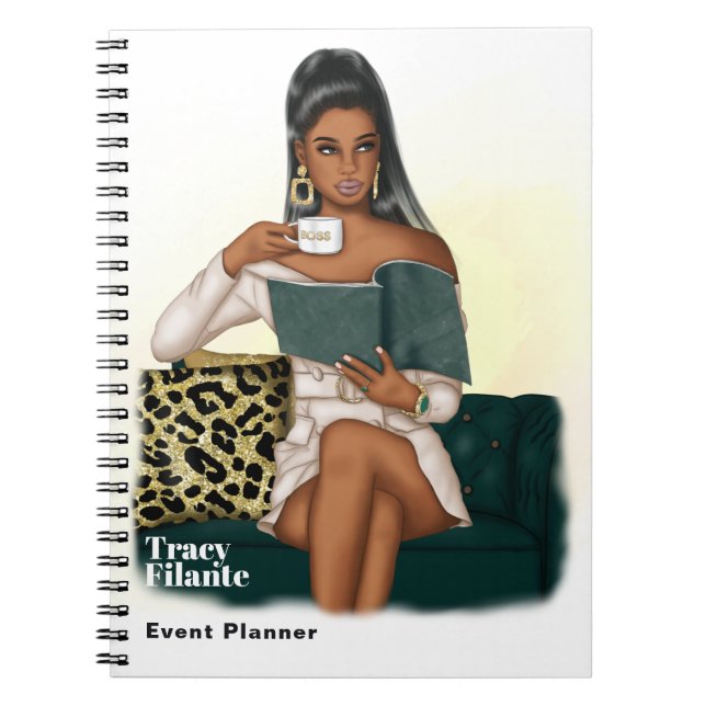 Carnet Boss Glam Chic Café (Devant)