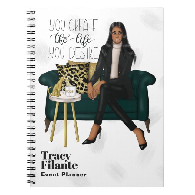 Carnet Boss Glam Chic Café (Devant)