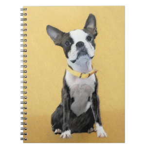 Carnet Boston Terrier Peinture - Cute Original Chien Art