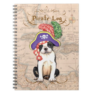 Carnet Boston Terrier Pirate