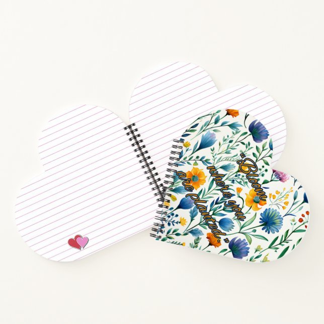Carnet Botanical Spiral Heart Notebook (Intérieur)