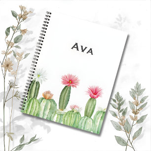 Carnet Botanique – Jardin de Cactus en Fleurs 🌵