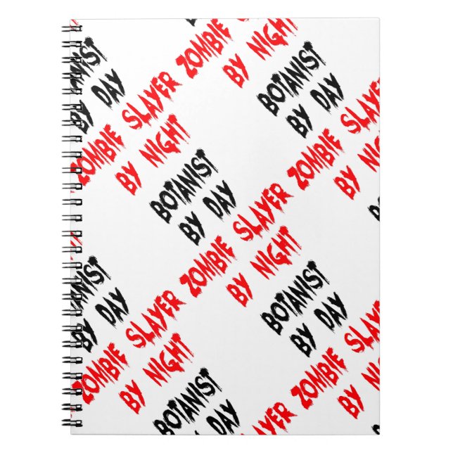 Carnet Botaniste Zombie Slayer (Devant)