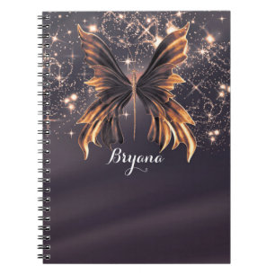Carnet Bouche en or Imaginaire papillon