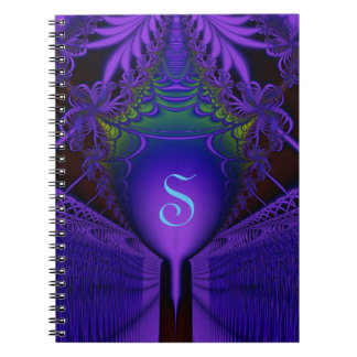 Carnet Bouclier fractal ultraviolet et monogramme de dent
