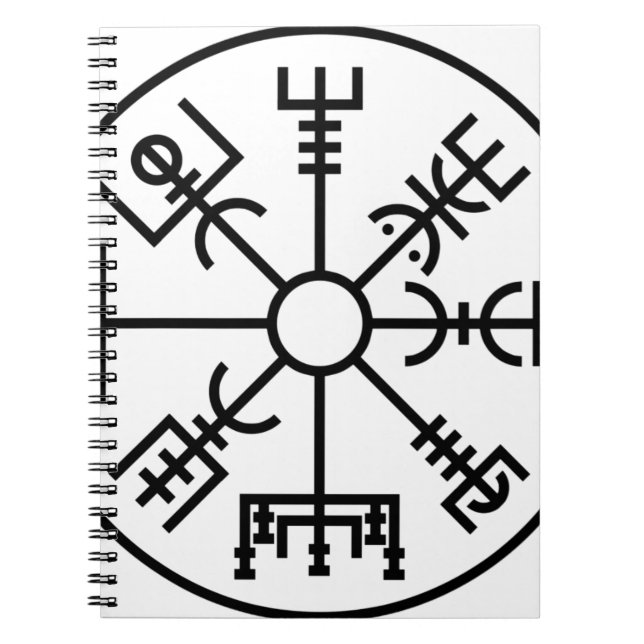 Carnet bouclier Odin des norses de symbole de Viking de (Devant)