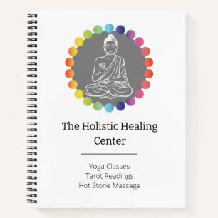 Carnet Bouddha Chakras Arc-en-ciel Yoga Spirituel Métaphy