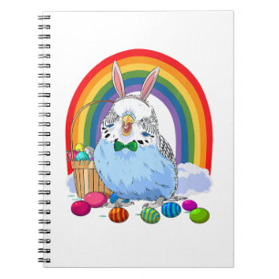 Carnet Bougie Blue Parakeet Oeufs de Pâques Bunny Premium