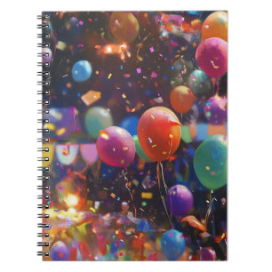 Carnet bougie d'anniversaire, bougie design de ballon, dé