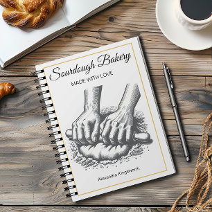 Carnet Boulangerie artisanale vintage rétro pour boulange