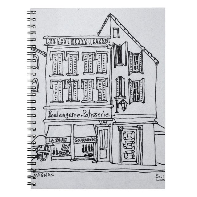 Carnet Boulangerie pâtisserie, Avignon (Devant)