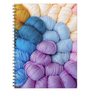 Carnet Boules en fils de Tricot coloré