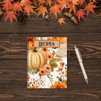 Carnet Bouquet Citrouille d'automne