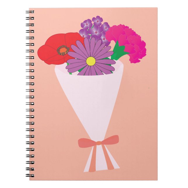 Carnet Bouquet de fleurs (Devant)