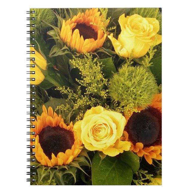 Carnet Bouquet de Roses Floral (Devant)