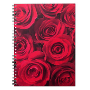 Carnet Bouquet de roses rouges de la passion