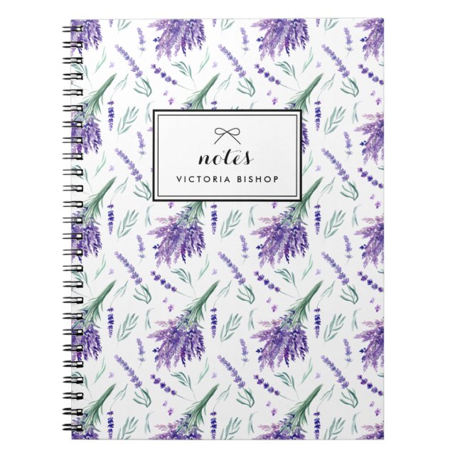 Carnet Bouquet Motif de couleur aquarelle personnalisé (Devant)