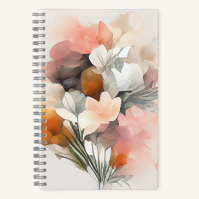 Carnet Bouquet Saison Automne Nature Aquarelle Art Painti (Recto)