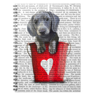 Carnet Bouquets d'amour Chiot de Dachshund