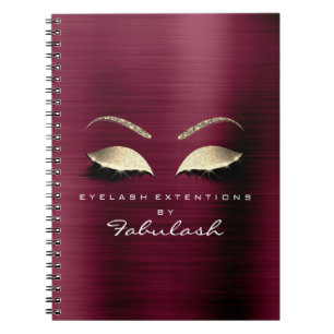 Carnet Bourgogne Gold Parties scintillant Yeux Maquillage