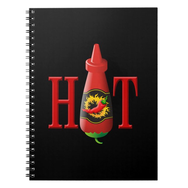 Carnet Bouteille de sauce chaude (Devant)