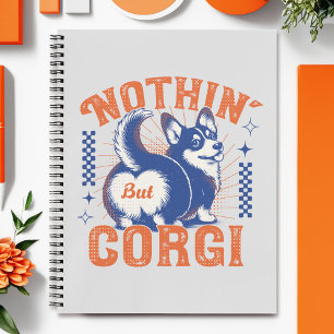 Carnet Bouton de Corgi adorable avec citation "Rien d'aut