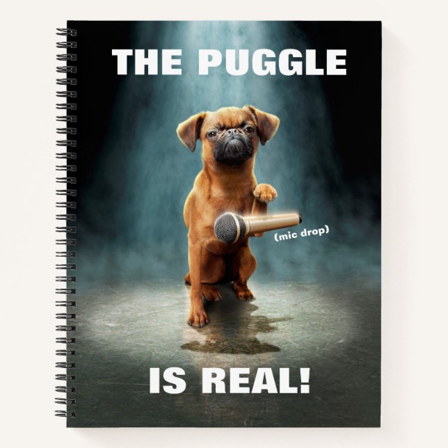 Carnet Bouton Puggle (Devant)