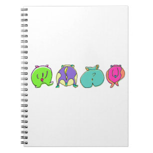 Carnet Boutons de hamster colorés