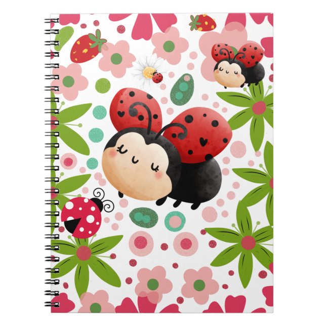 Carnet 🐞 Boutons mignons (Devant)