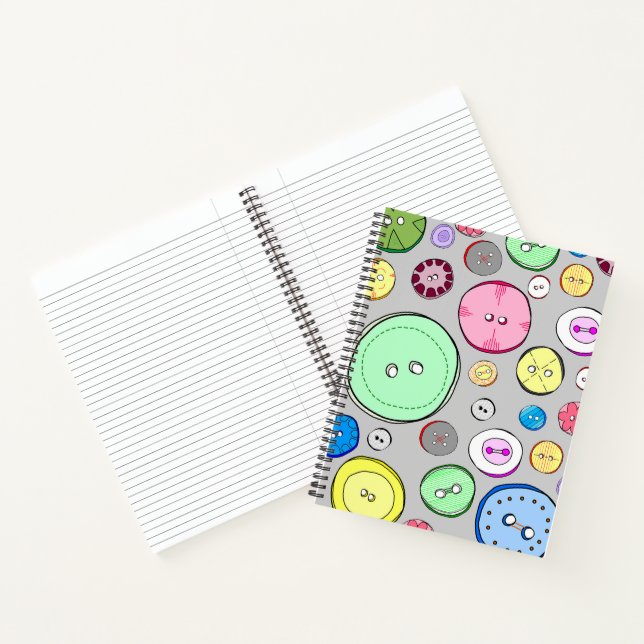 Carnet Boutons Pastel mignons (Intérieur)
