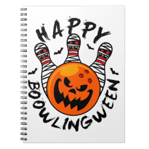 Carnet Bowling Halloween Bowler Happy Bowlingween