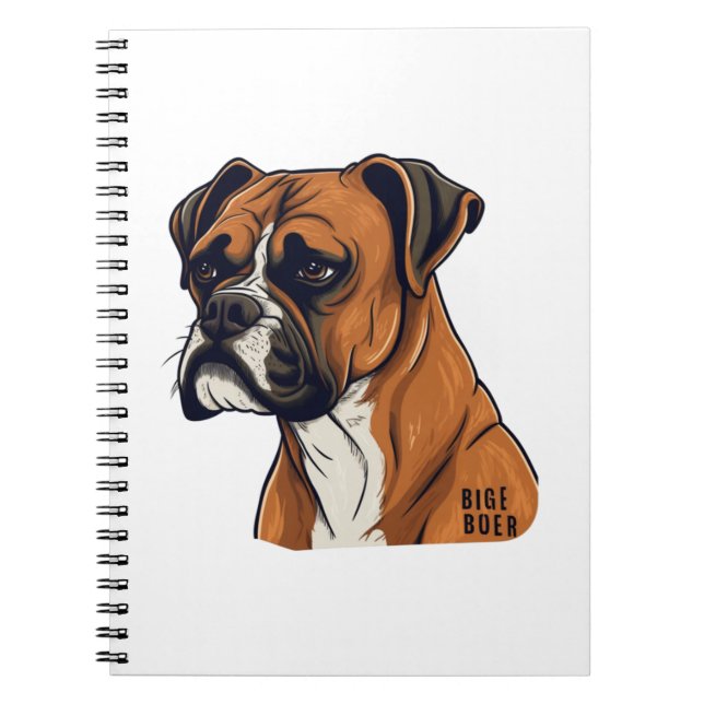Carnet Boxer Bark Designs Punchy Graphic designs (Devant)