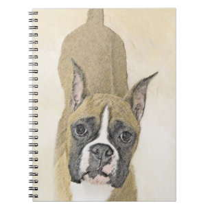 Carnet Boxer Peinture - Cute Original Chien Art