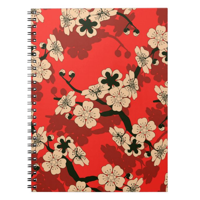 Carnet Branche de cerisier japonais : élégant (Devant)